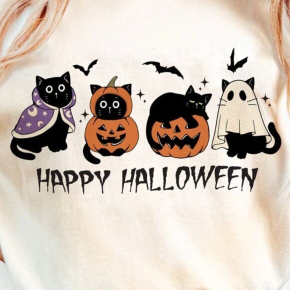 Happy halloween,Ghost cat,Halloween Cat - Picture 2 of 4